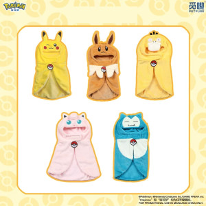 Capa Pokémon para mascotas Pikachu, Eevee, Jigglypuff y Psyduck Frikimall