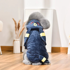 Cosplay Umbreon para mascotas chaleco negro para perros y gatos