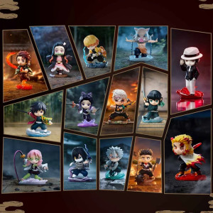 Caja sorpresa Demon Slayer Battle Series Frikimall 12 figuras POPMART